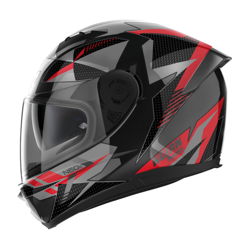 Nolan N60-6 Wiring Black/Red/Silver Helmet