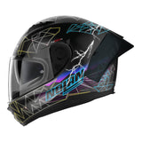 Nolan N60-6 Sport Raindance Flat Black/Multi Colour Helmet