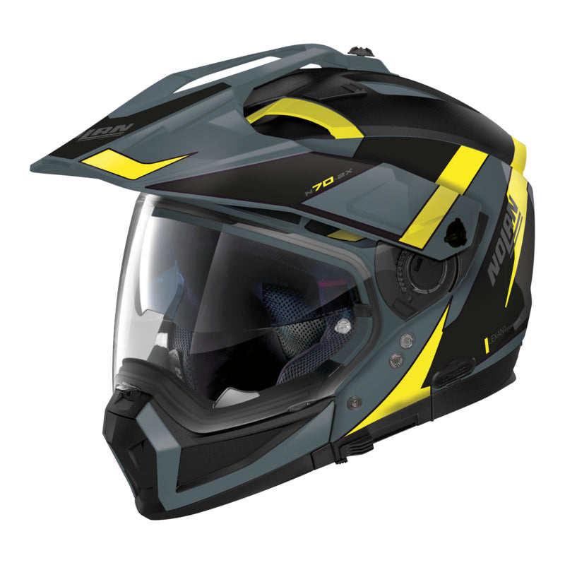 Nolan N70-2 X Skyfall Grey/Yellow/Black Adventure Helmet