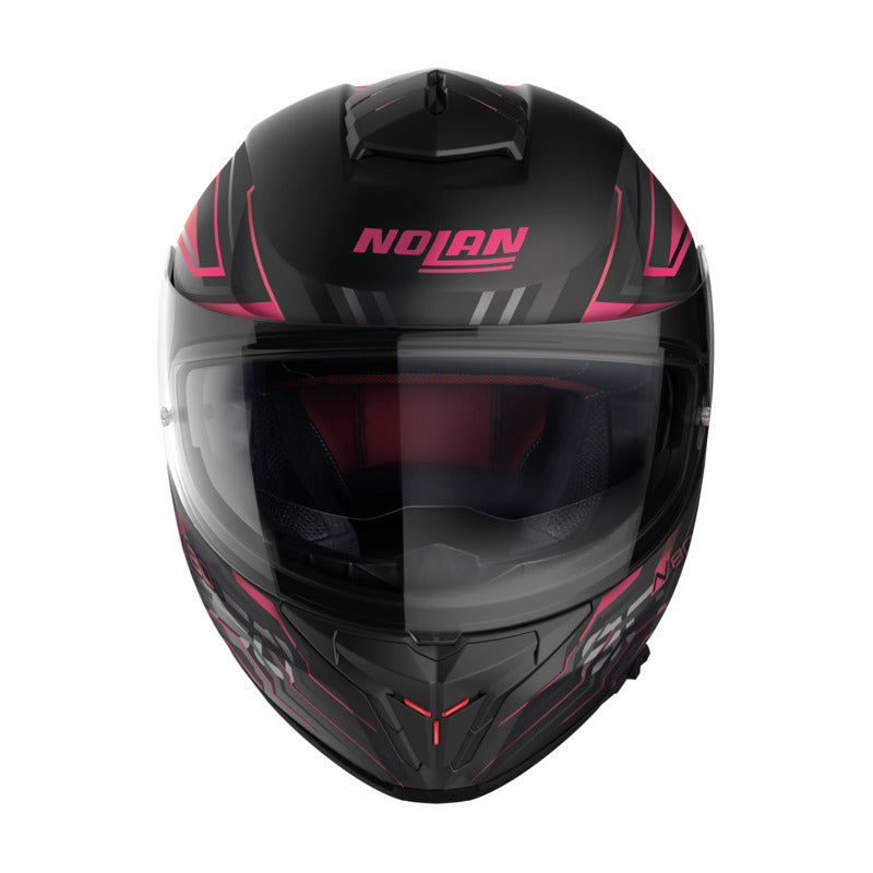 Nolan N80-8 Turbolence Flat Black/Pink Helmet