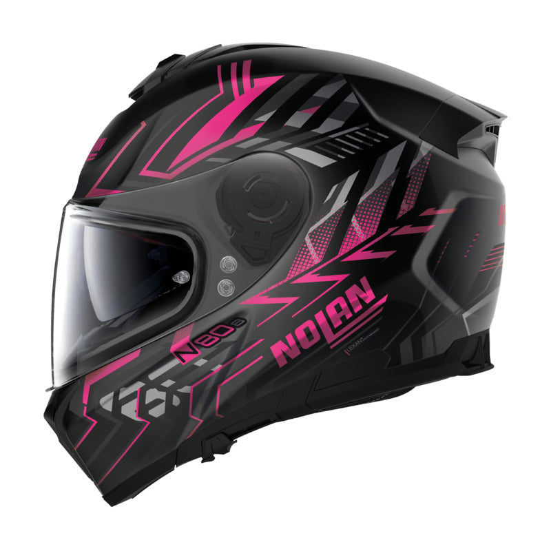 Nolan N80-8 Turbolence Flat Black/Pink Helmet