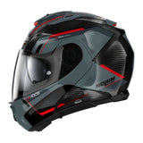 Nolan X-1005 Ultra Carbon Undercover Carbon Grey/Red Modular Helmet