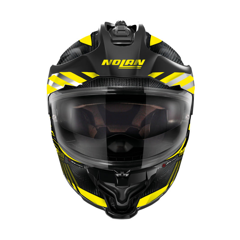 Nolan X-552 Ultra Carbon Wingsuit Flat Carbon/Yellow/Black Adventure Helmet