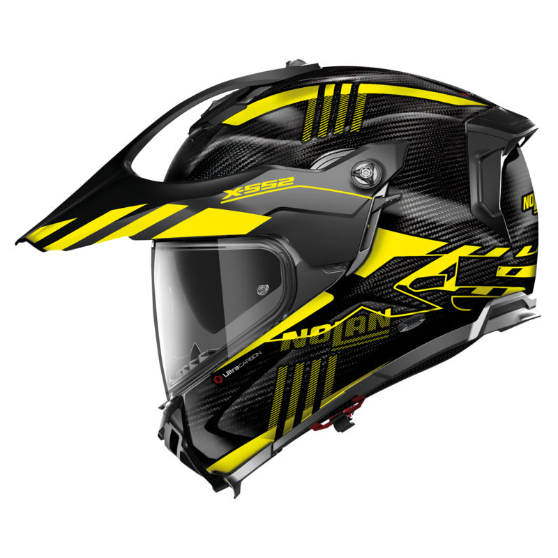 Nolan X-552 Ultra Carbon Wingsuit Flat Carbon/Yellow/Black Adventure Helmet
