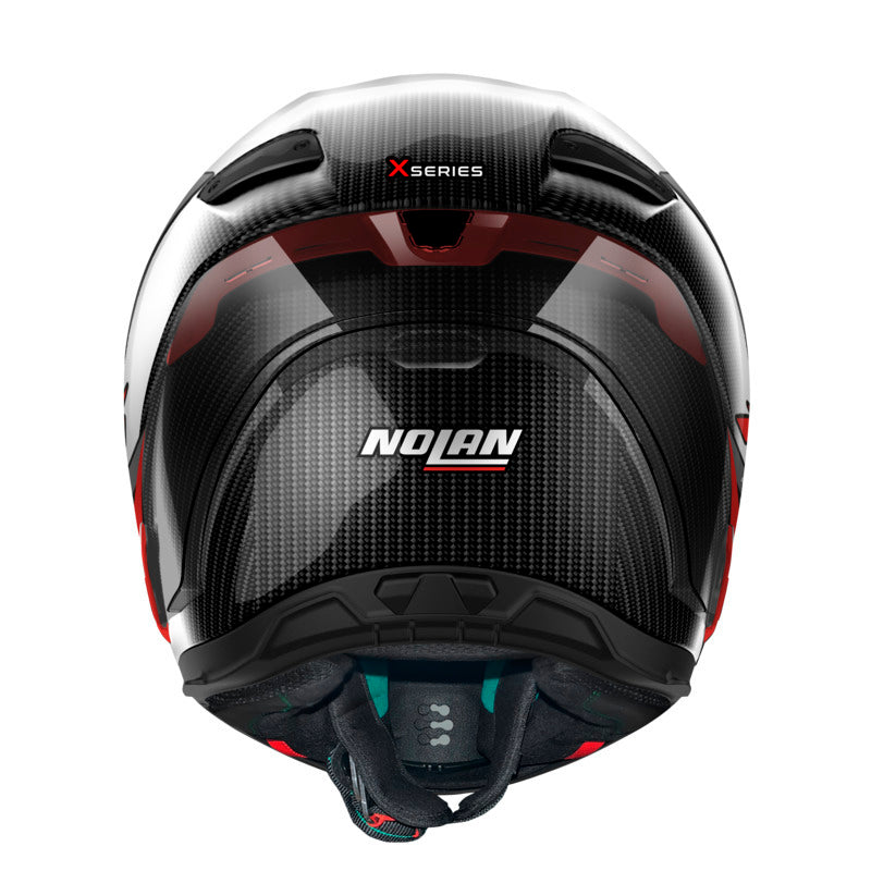 Nolan X-804 RS Ultra Carbon Hot Lap Carbon/Red Helmet