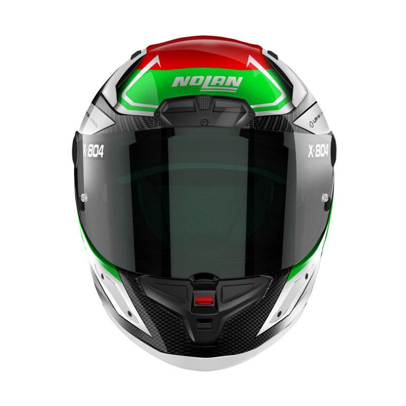 Nolan X-804 RS Ultra Carbon Maven Carbon/Red/White/Green Helmet