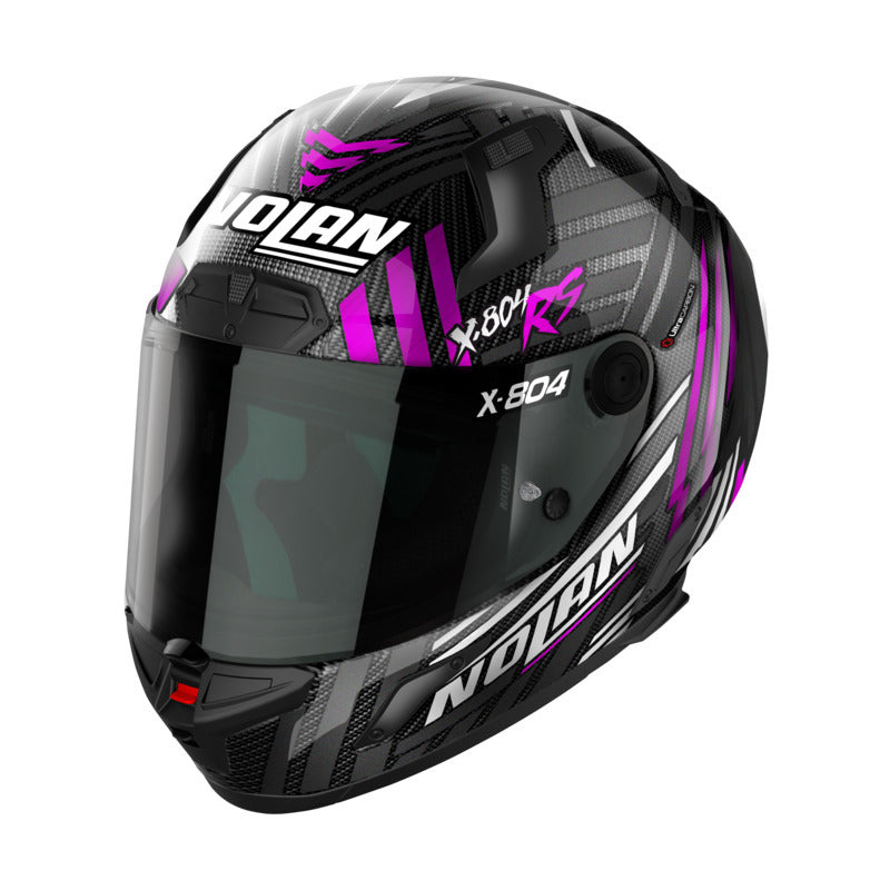Nolan X-804 RS Ultra Carbon Spectre Carbon/Pink/Chrome Helmet
