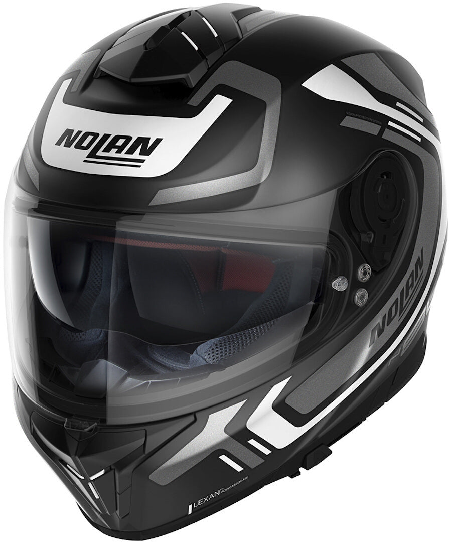 Nolan N80-8 Ally 38 Flat Black/White/Grey Helmet