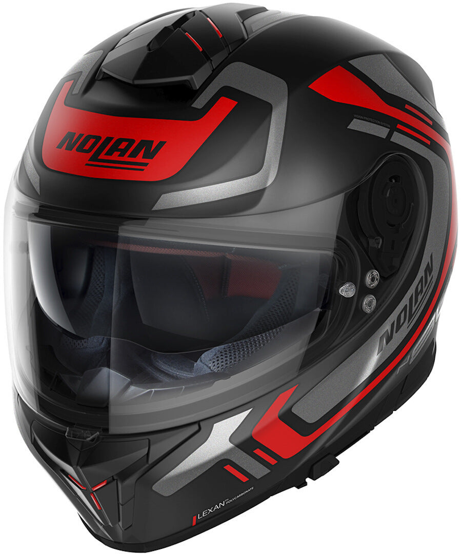 Nolan N80-8 Ally 39 Flat Black/Red/Grey Helmet