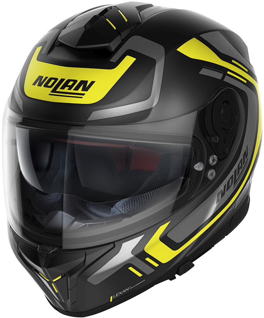 Nolan N80-8 Ally 40 Flat Black/Yellow/Grey Helmet - EasyR