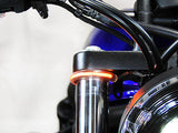 New Rage Cycles NRC-REBEL500-FB 360 Degrees Front Turn Signal w/Clear Lens for Honda CMX/Rebel 500cc 17-Up