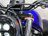 New Rage Cycles NRC-REBEL500-FB 360 Degrees Front Turn Signal w/Clear Lens for Honda CMX/Rebel 500cc 17-Up