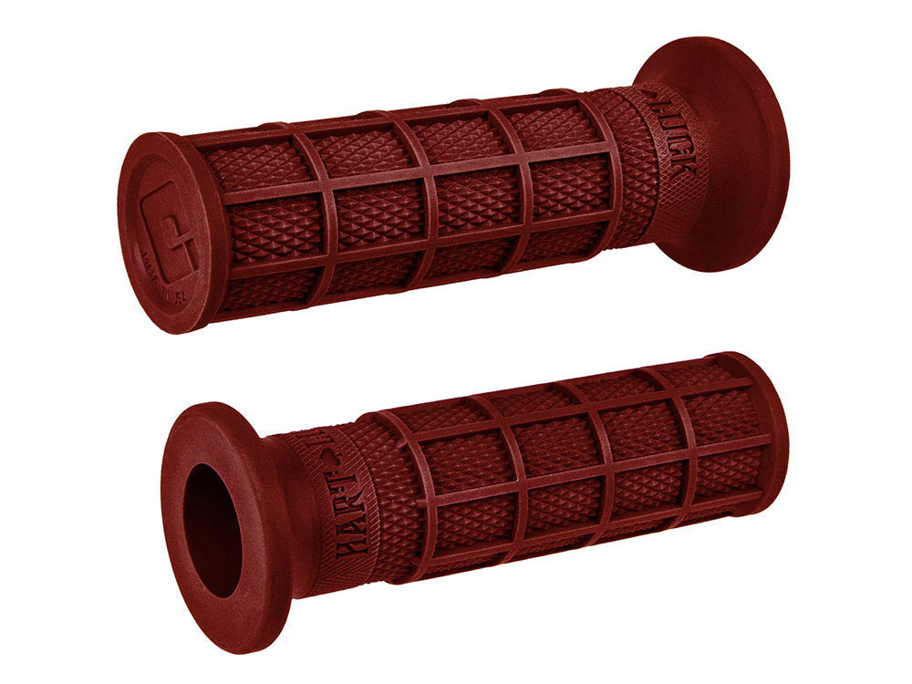 Odi ODI-V02FWDR Hart-Luck Full Waffle 1" Handgrips Dark Red