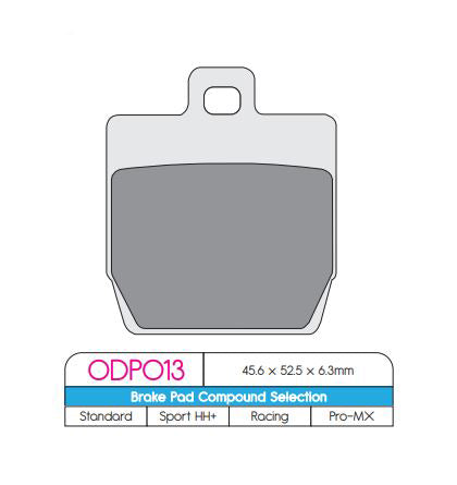 DP Brake Pads ODP013 ODP Scooter Brake Pads