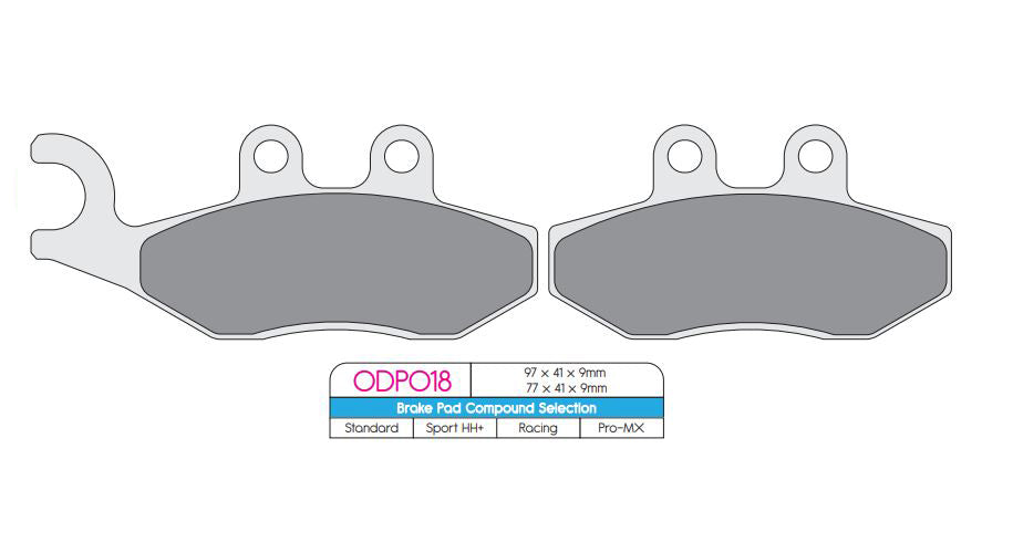 DP Brake Pads ODP018 ODP Scooter Brake Pads