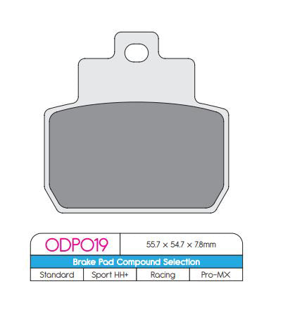 DP Brake Pads ODP019 ODP Scooter Brake Pads