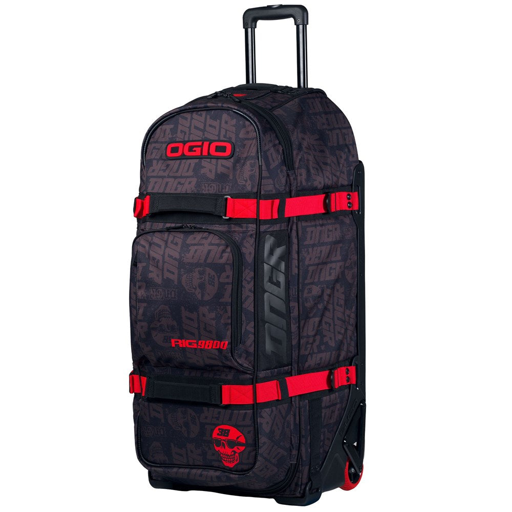 Ogio Rig 9800 Dngr Flat Black/Red Wheeled Gear Bag