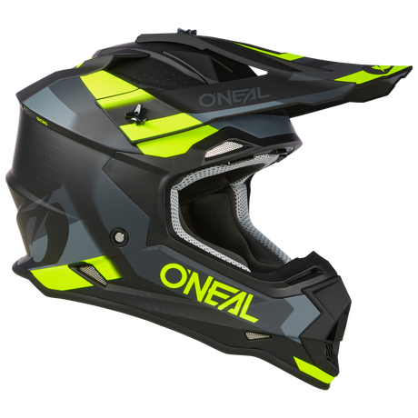 Oneal 2024 2 SRS Spyde V.23 Black/Grey/Neon Yellow Helmet - EasyR