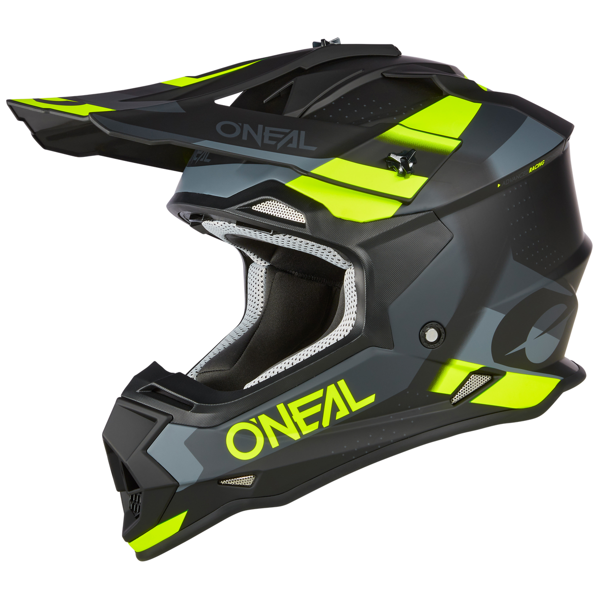 Oneal 2024 2 SRS Spyde V.23 Black/Grey/Neon Yellow Helmet - EasyR