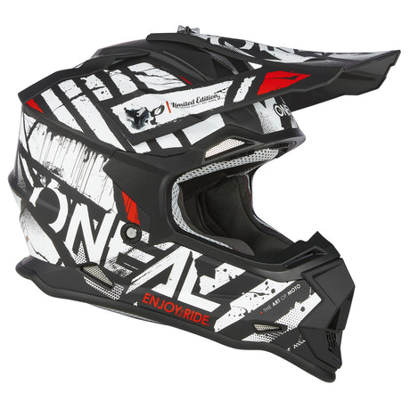 Oneal 2024 2 SRS Glitch V.23 Black/White Helmet - EasyR