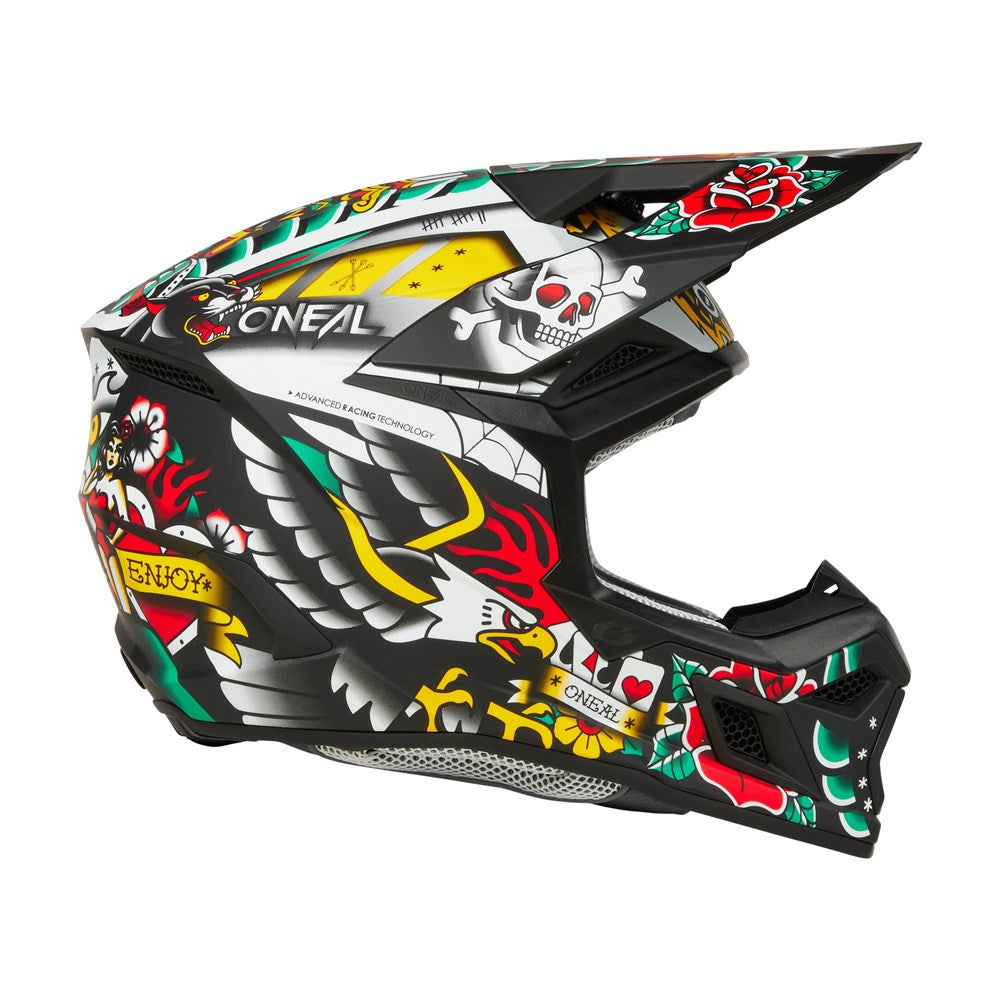 Oneal 2025 3 SRS Inked V.25 Matte Multi Youth Helmet