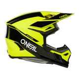 Oneal 2025 3 SRS Race V.25 Black/Neon Yellow Helmet