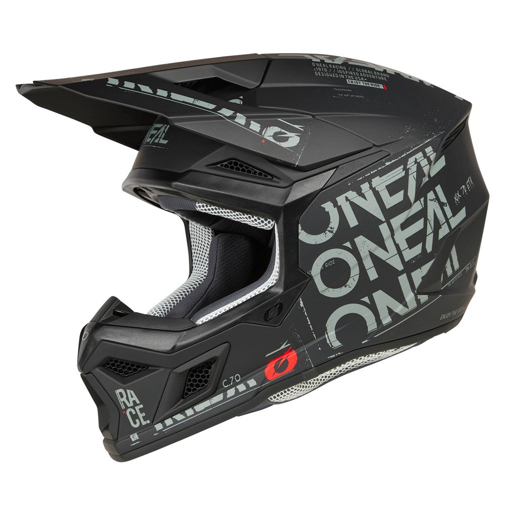 Oneal 2025 3 SRS Static V.25 Matte Black/Grey Helmet