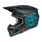 Oneal 2025 3 SRS Static V.25 Matte Black/Teal Helmet