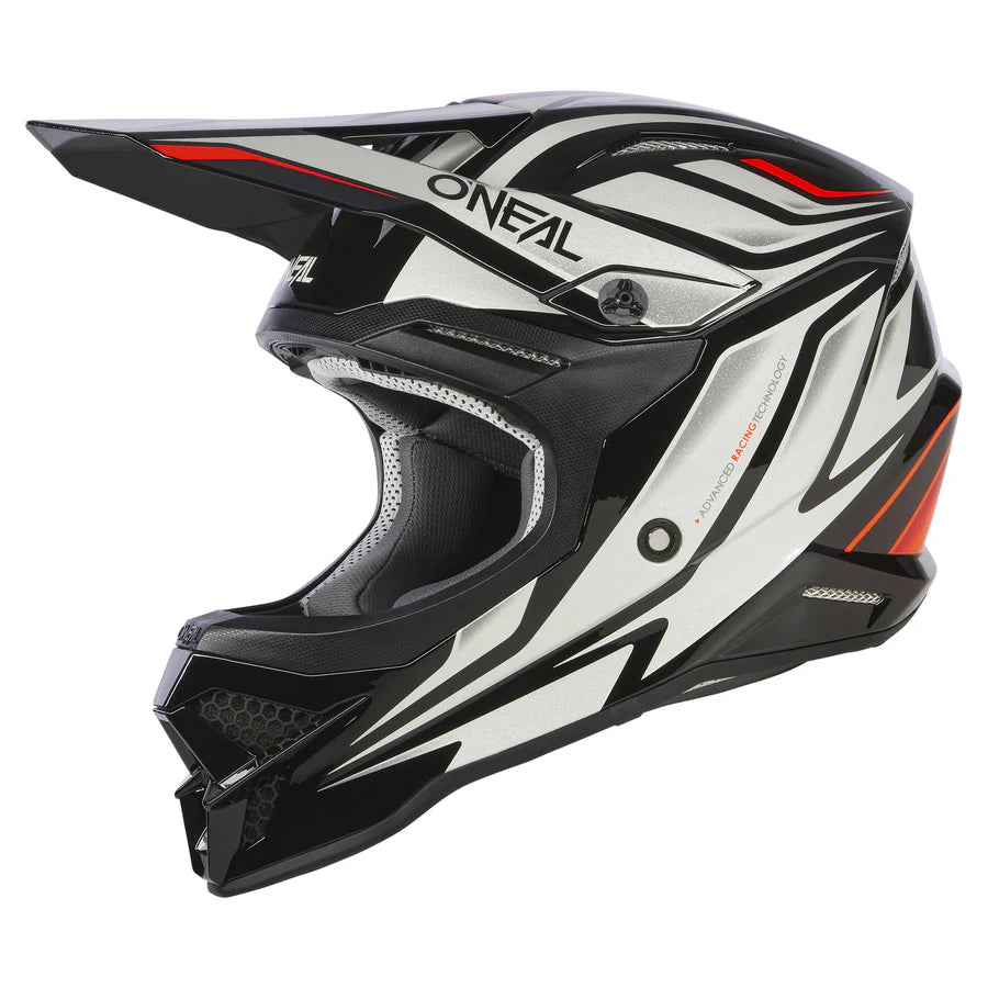 Oneal 2024 3 SRS Vertical V.23 Black/White Helmet [LGE][INTERNAL]