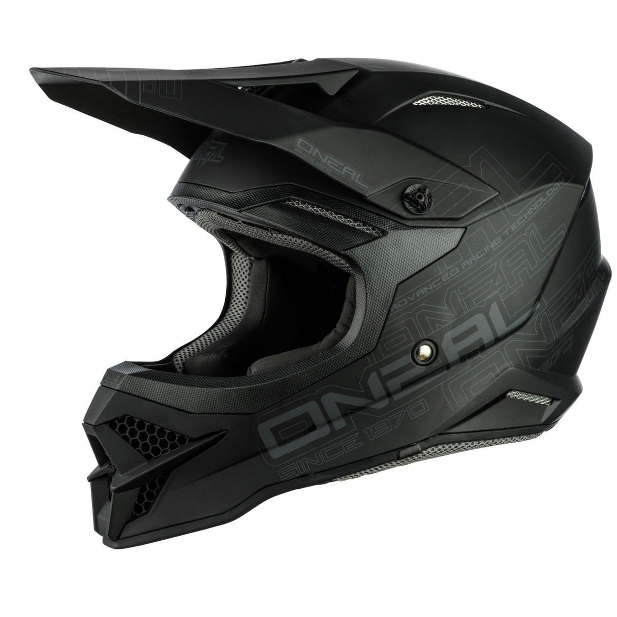 Oneal 2024 3 SRS Solid V.23 Flat Black Helmet - EasyR