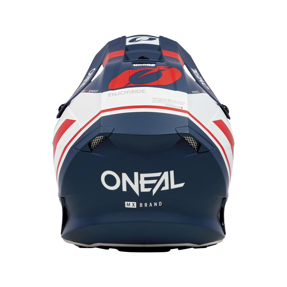 Oneal 2024 10 SRS Flow V.23 Blue/White/Red Helmet