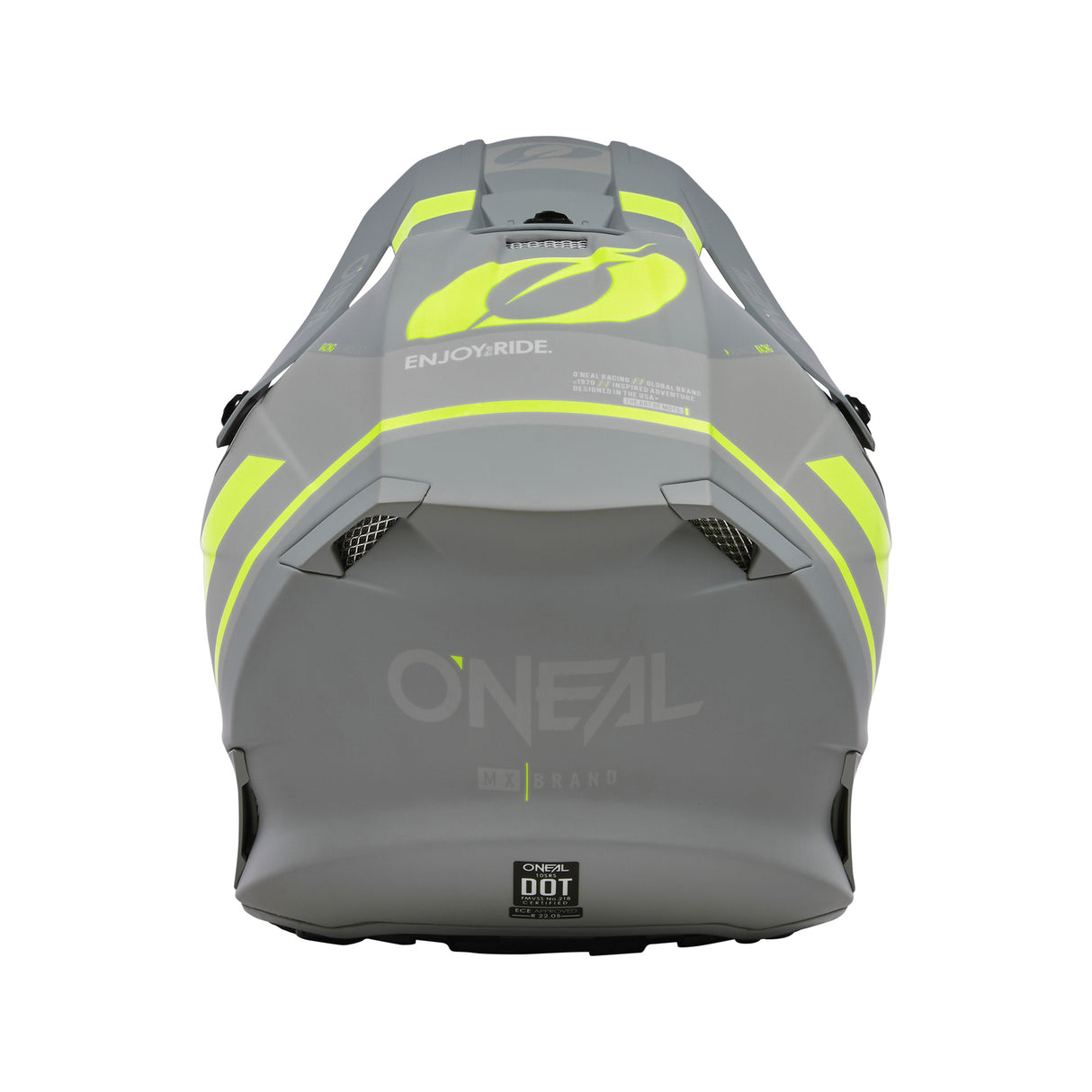 Oneal 2023 10 SRS Flow V.23 Grey/Neon Yellow Helmet