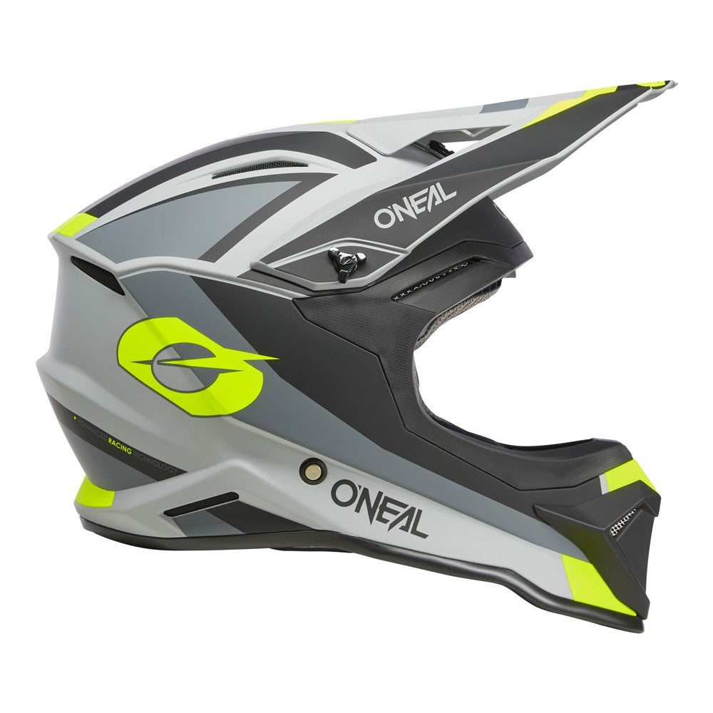 Oneal 2025 1 SRS Stream V.24 Matte Black/Neon Yellow Youth Helmet