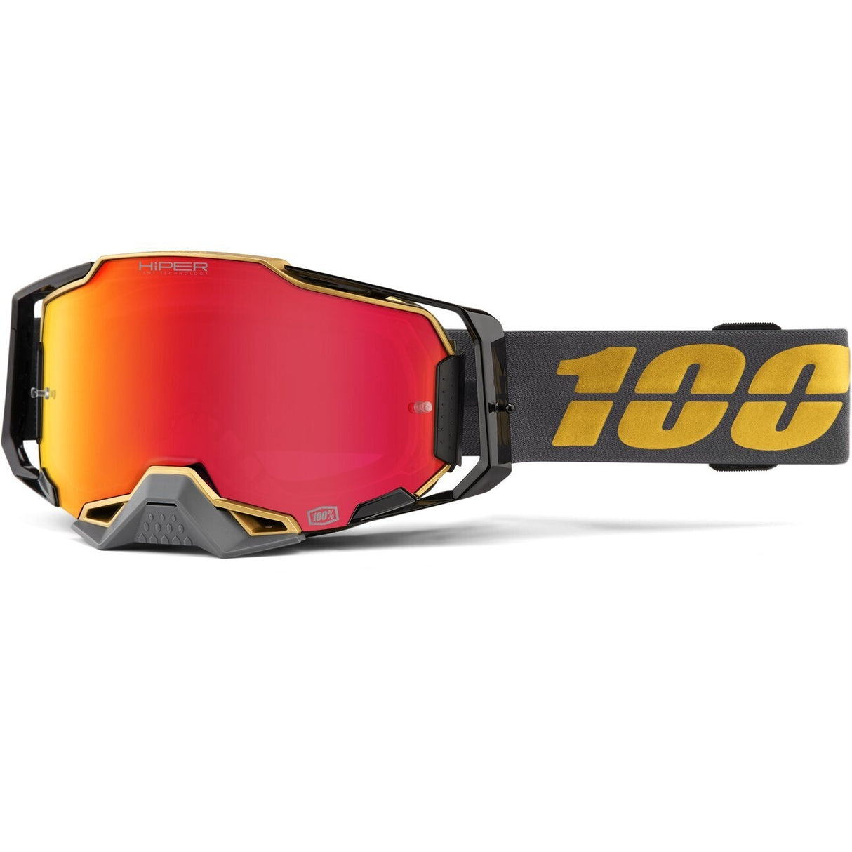 100% Armega Goggles Falcon5 w/HiPER Red Mirror Lens