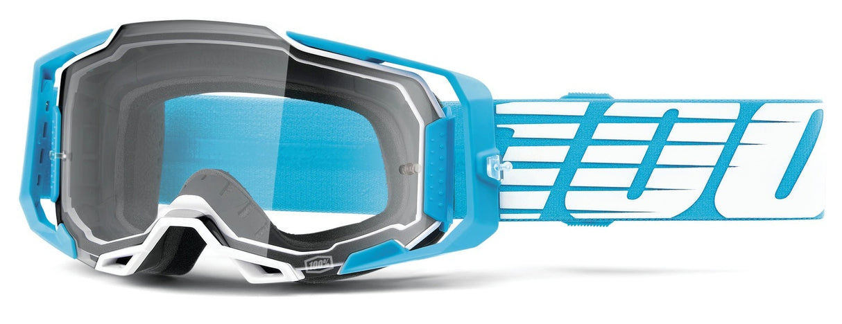 100% Armega Goggles Oversized Deep Sky w/Clear Lens