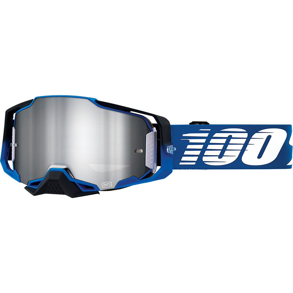 100% Armega Goggles Rockchuck w/Flash Silver Lens