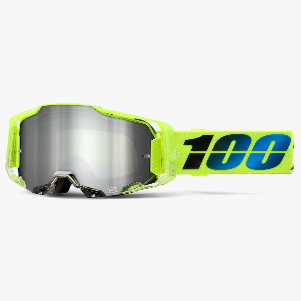 100% Armega Goggles Koropi w/Mirror Silver Flash Lens