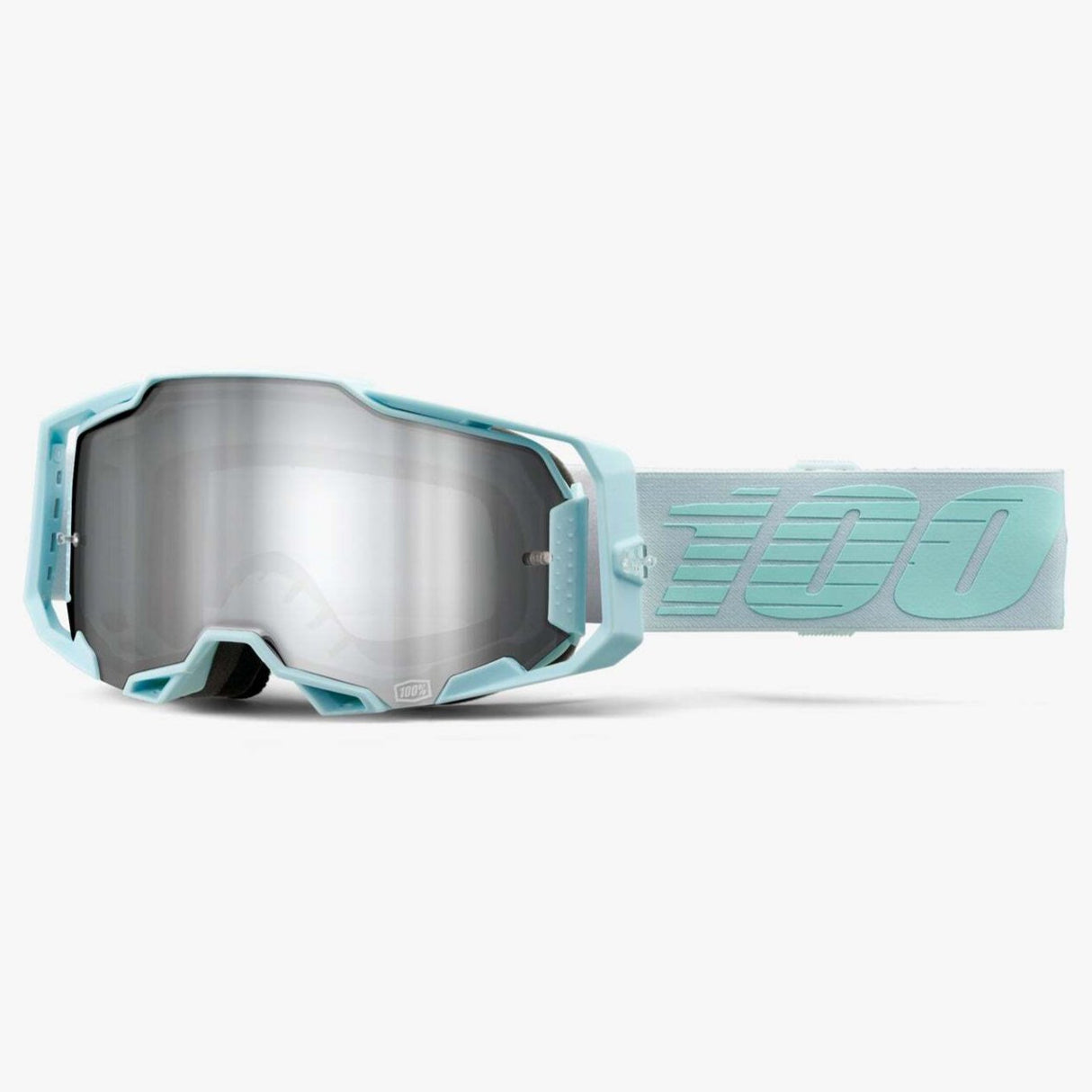 100% Armega Goggles Fargo w/Mirror Silver Flash Lens