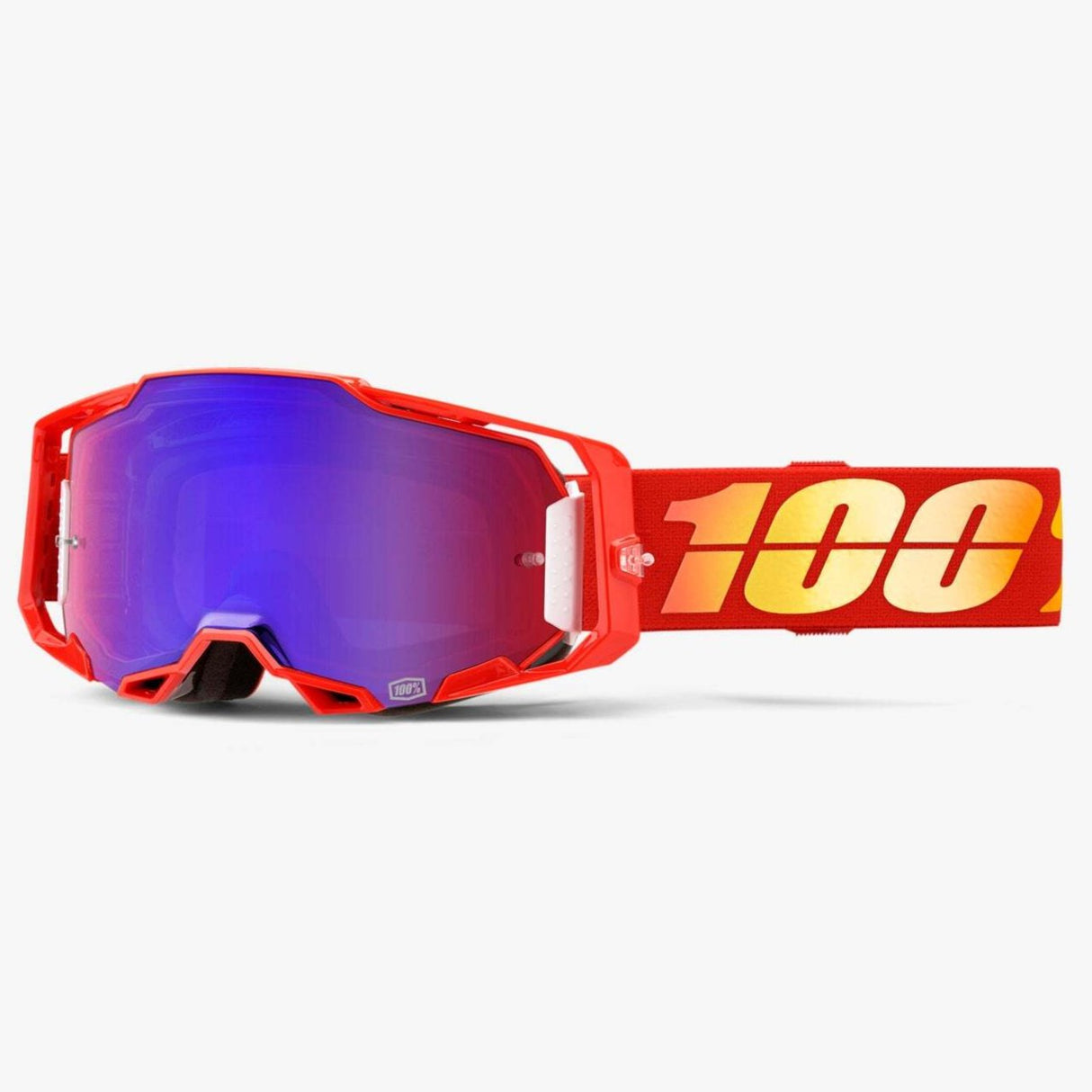 100% Armega Goggles Nuketown w/Mirror Red/Blue Lens