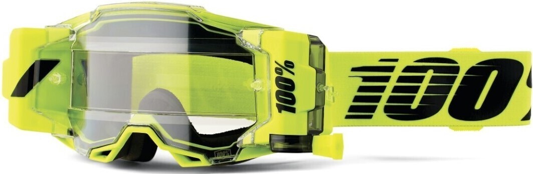 100% Armega Forecast Goggles Nuclear Citrus w/Clear Lens