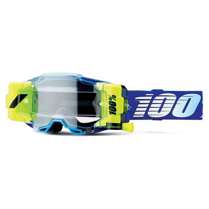 100% Armega Forecast Goggles Royal w/Clear Lens