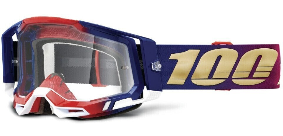 100% Racecraft2 Goggles United w/Clear Lens