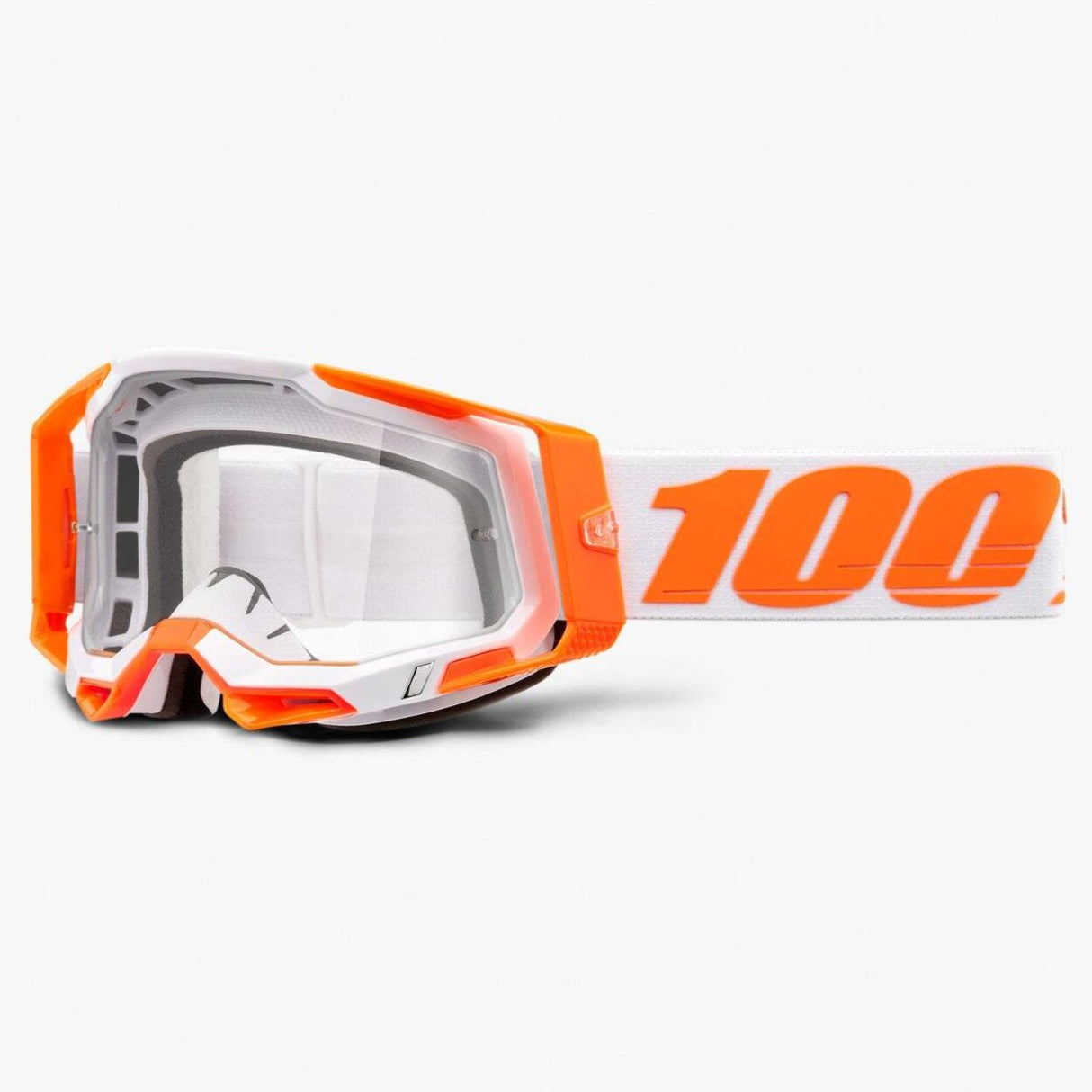 100% Racecraft2 Goggles Orange w/Clear Lens