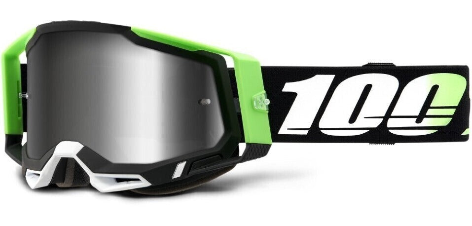 100% Racecraft2 Goggles Kalkuta w/Mirror Silver Lens