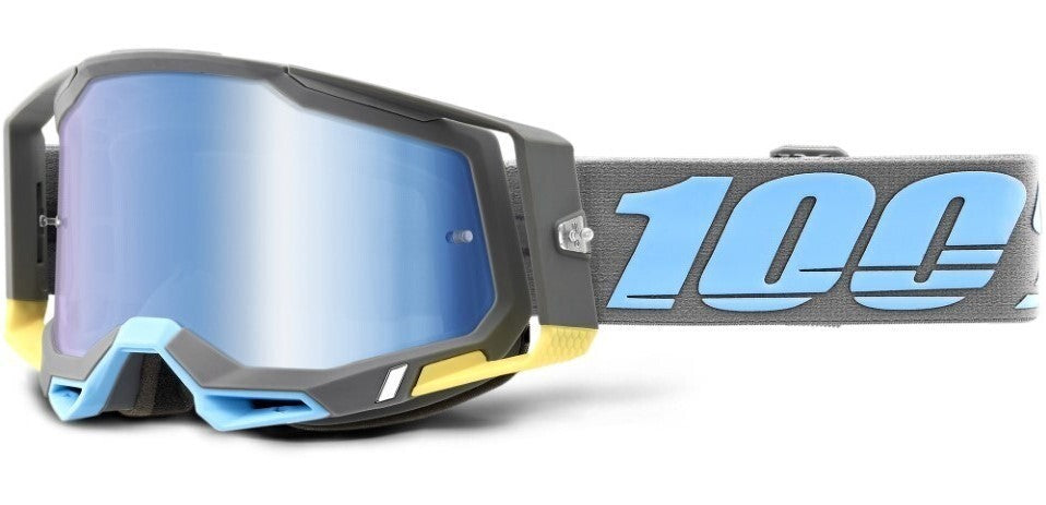 100% Racecraft2 Goggles Trinidad w/Mirror Blue Lens