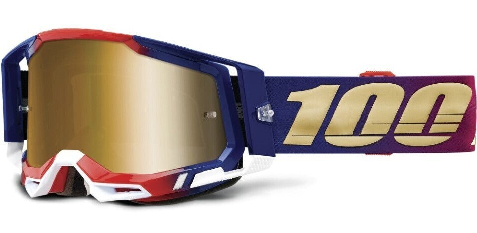 100% Racecraft2 Goggles United w/True Gold Lens