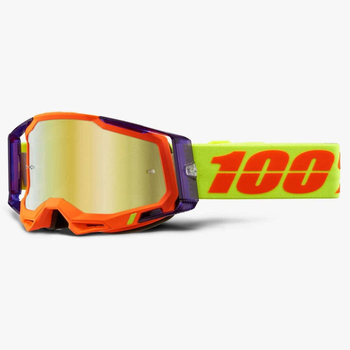 100% Racecraft2 Goggles Panam w/Mirror Gold Lens