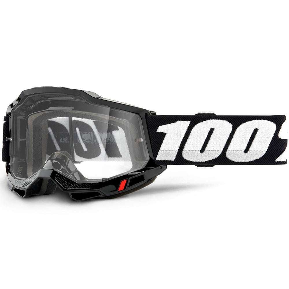 100% Accuri2 Goggles Black w/Clear Lens