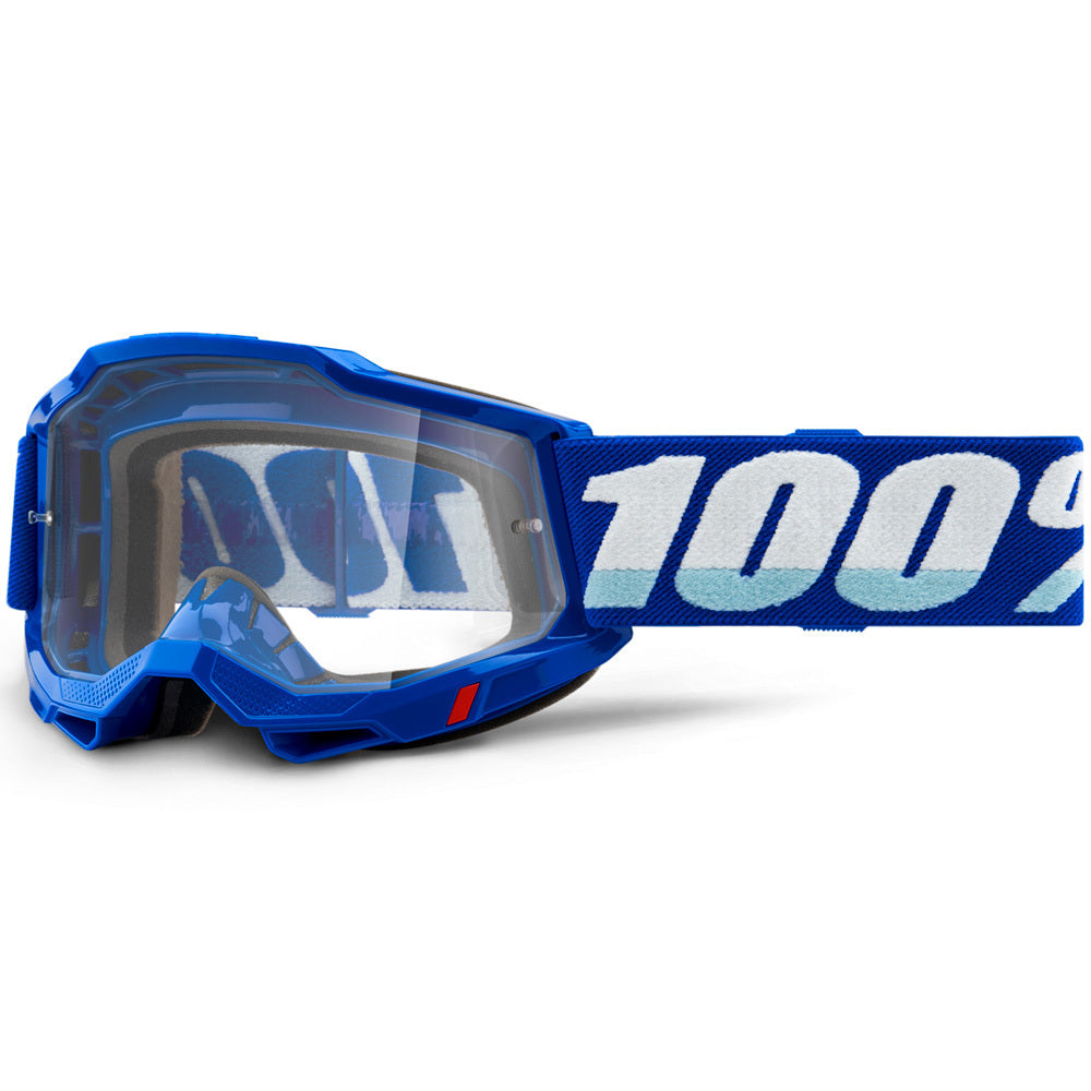 100% Accuri2 Goggles Blue w/Clear Lens