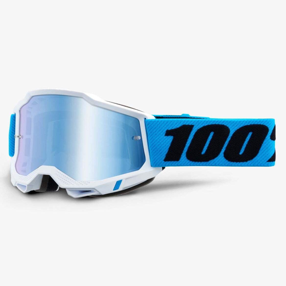 100% Accuri2 Goggles Novel w/Mirror Blue Lens